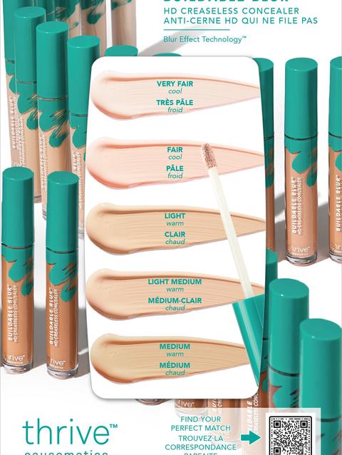 Thrive Causemetics Buildable Blur™ Concealer Sample: Light to Medium Shades